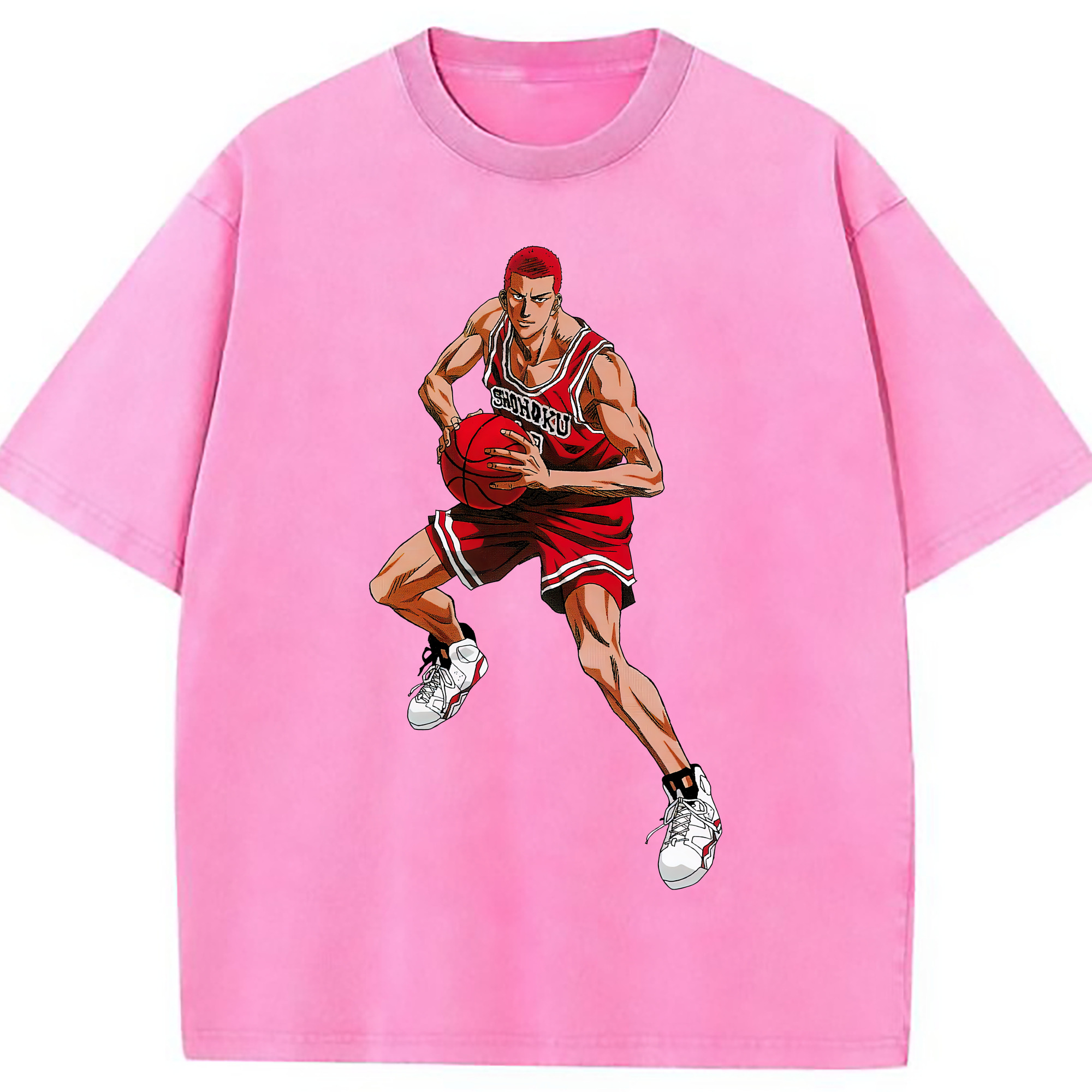 （画像用） SLAM DUNK／スラムダンク 綿100% ヴィンテージ風 半袖Tシャツ（フロントプリント）